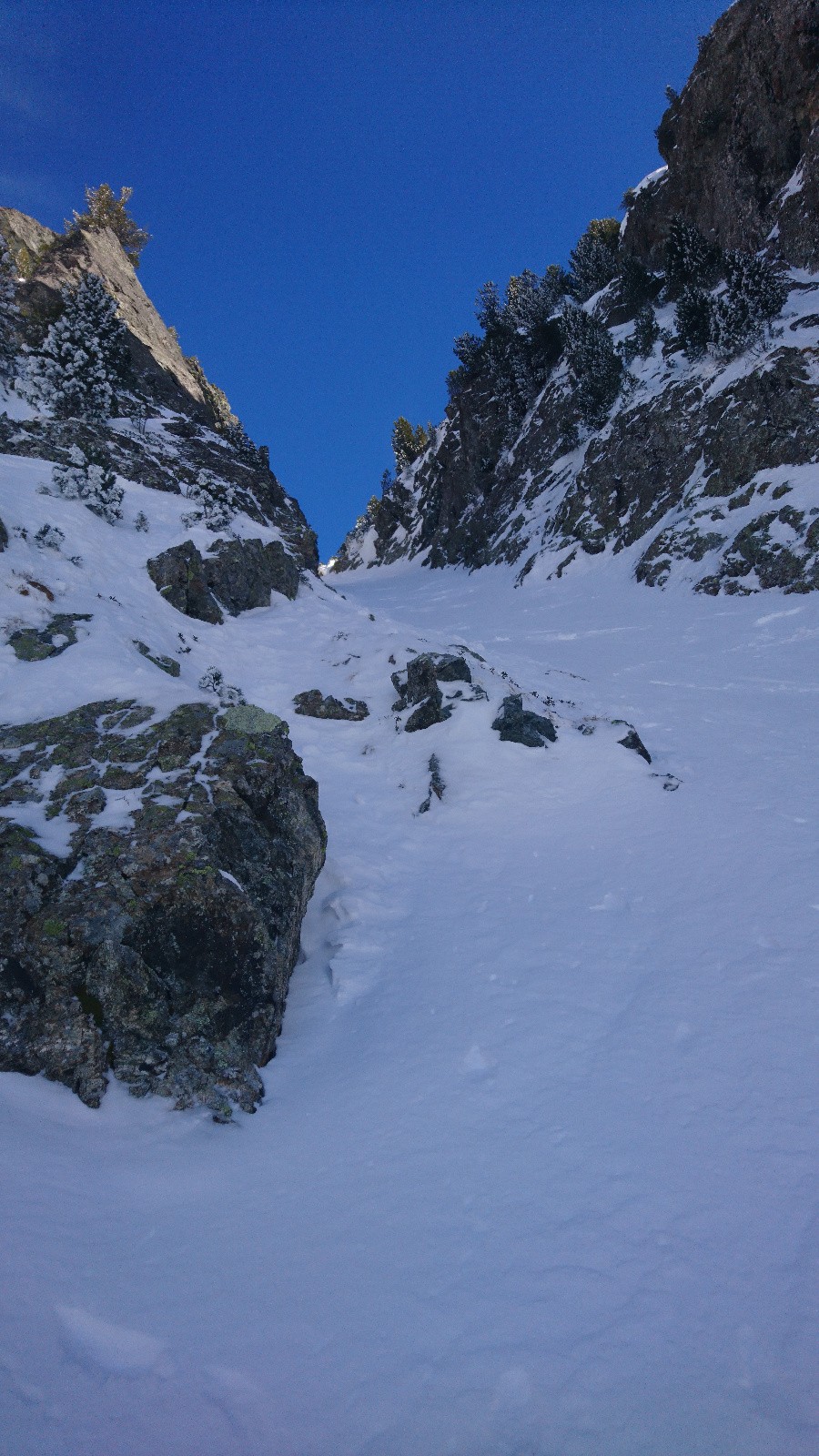 Le haut du couloir rectiligne