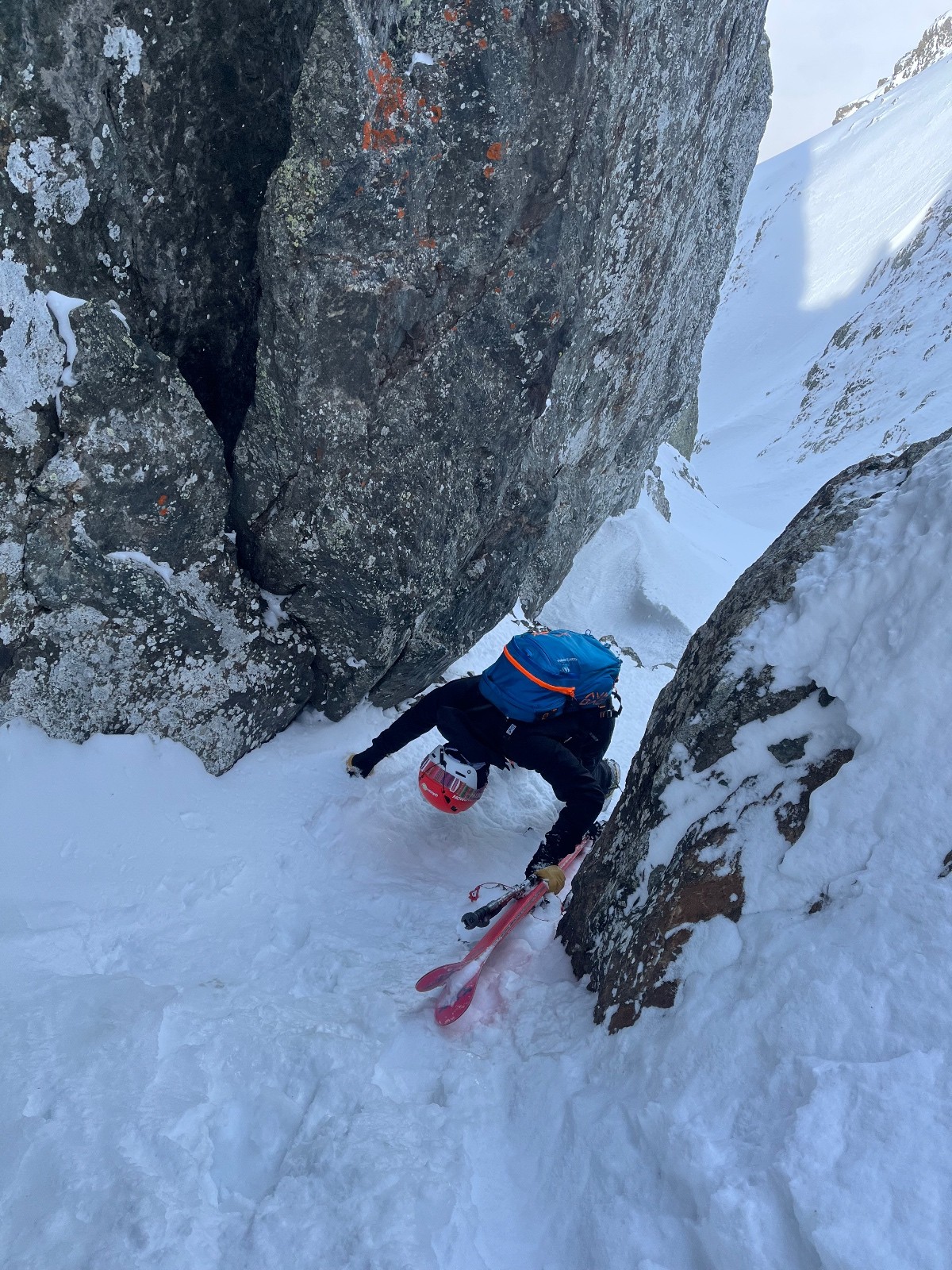 Accès au couloir après le ressaut 