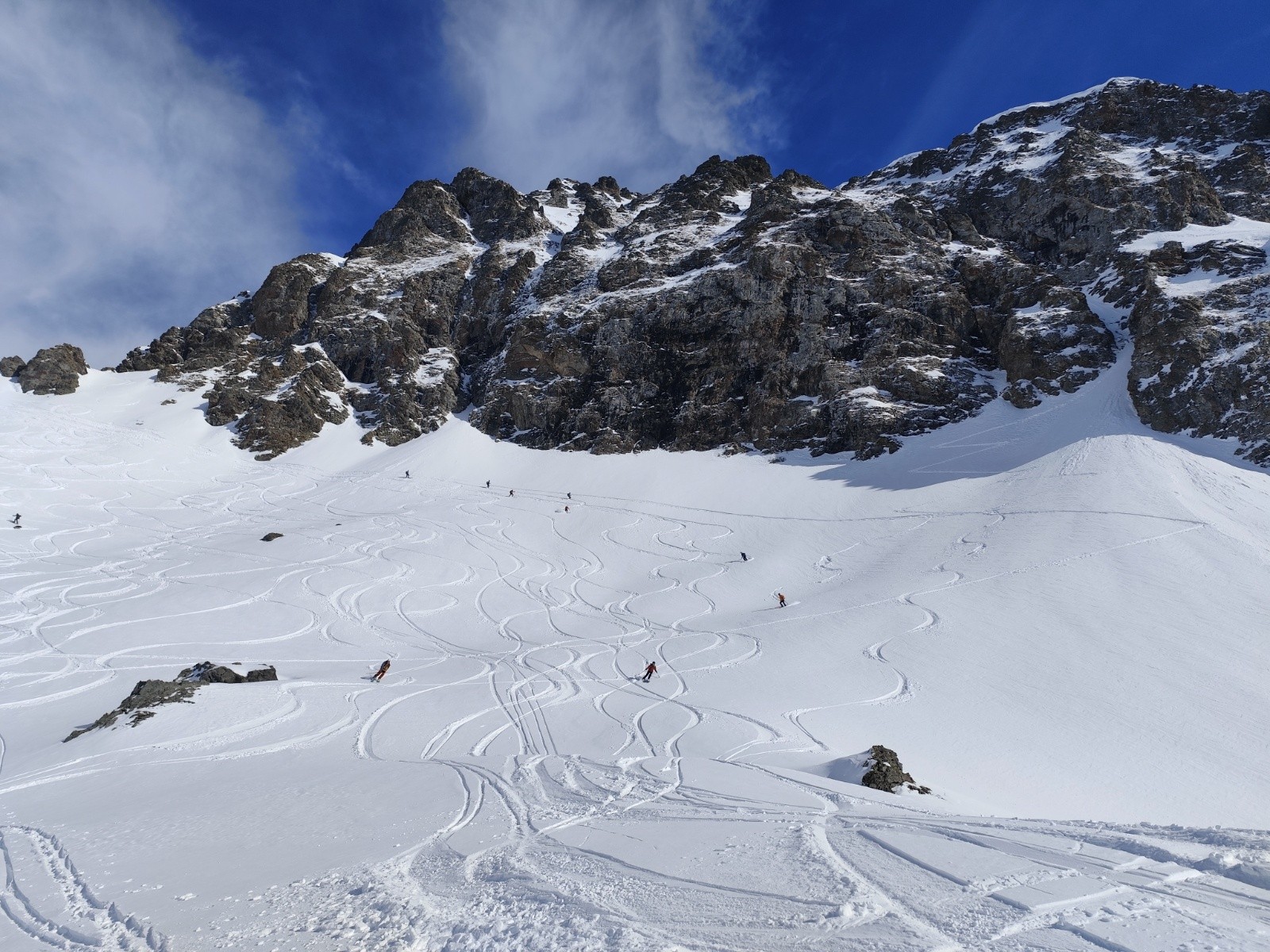 Descente col du loup 