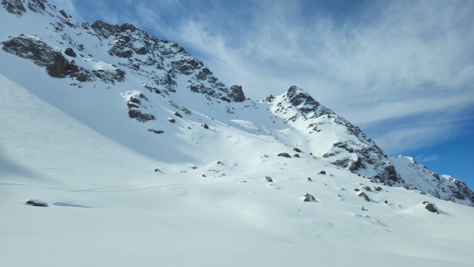 Vue sur le col des Lances 