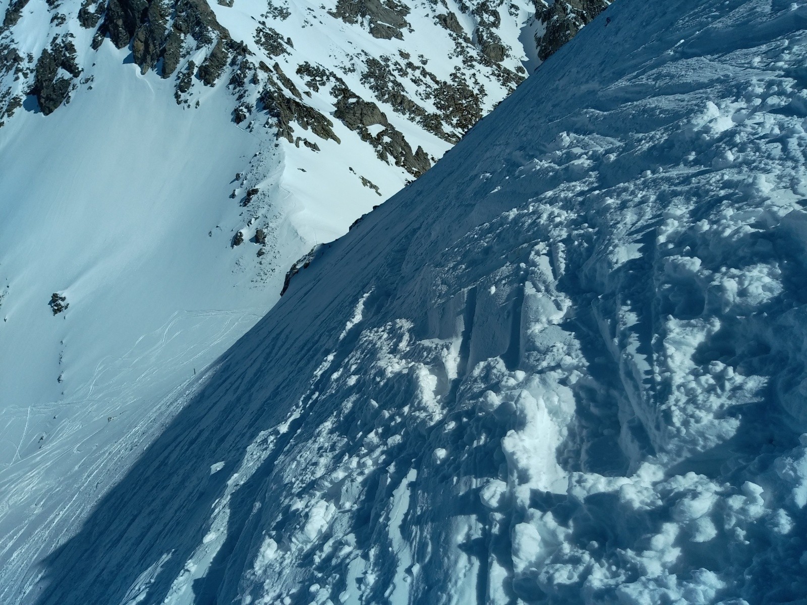  Départ du rocher en skis