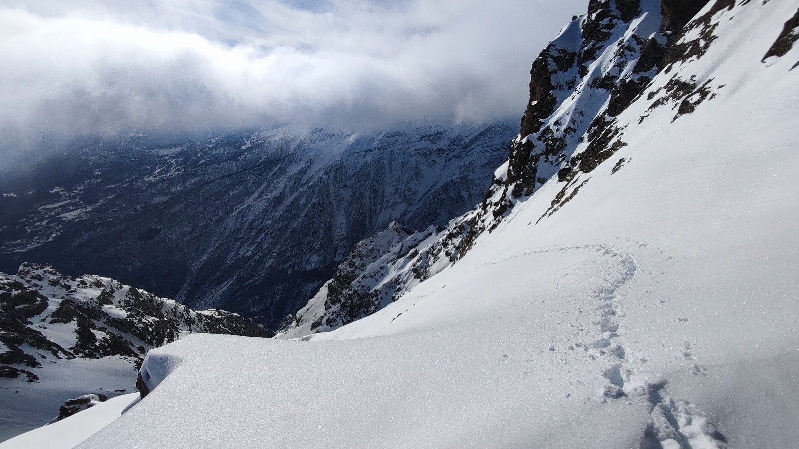 Haut de la petite face sud