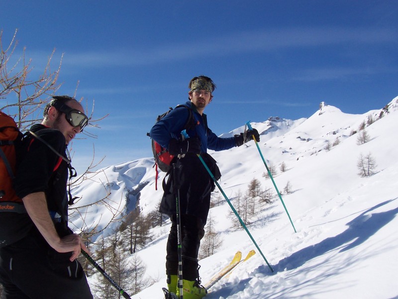 Peu avant le sommet : Sylvain et Fabrice