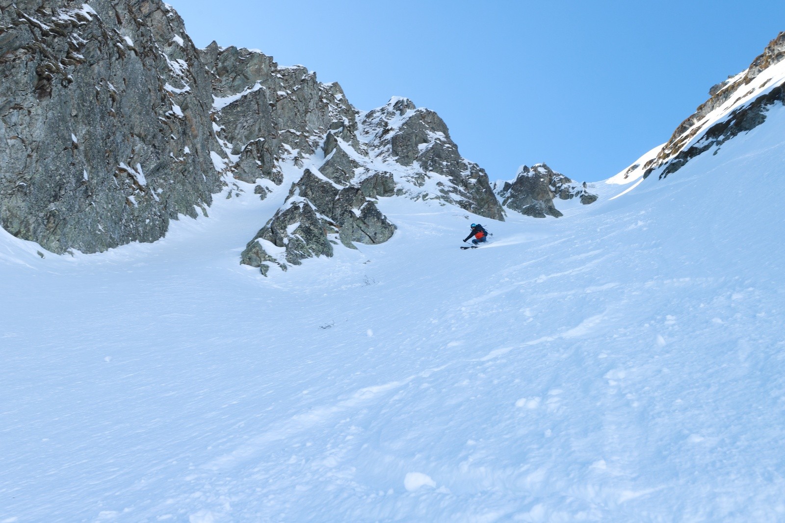  Damien dans la descente du couloir