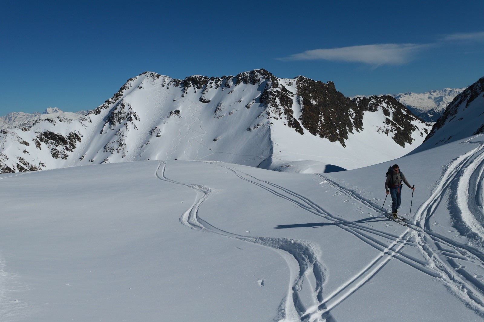  Très belles traces sur les Rochers de Vallorin, juste en face