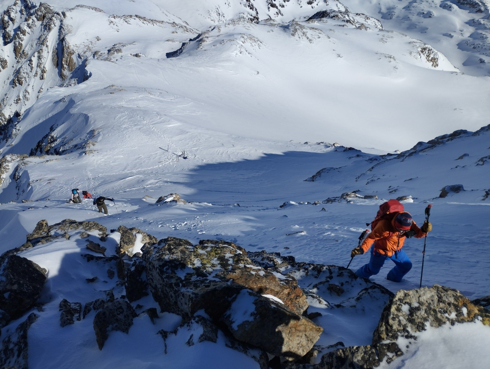 Montée finale  à la Cime des Cochettes