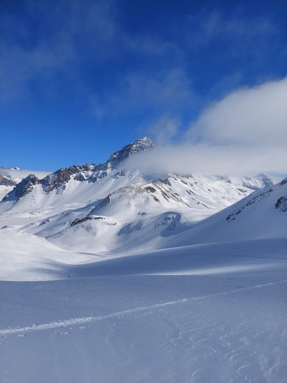 Le grand Galibier depuis la montée vers le pic blanc