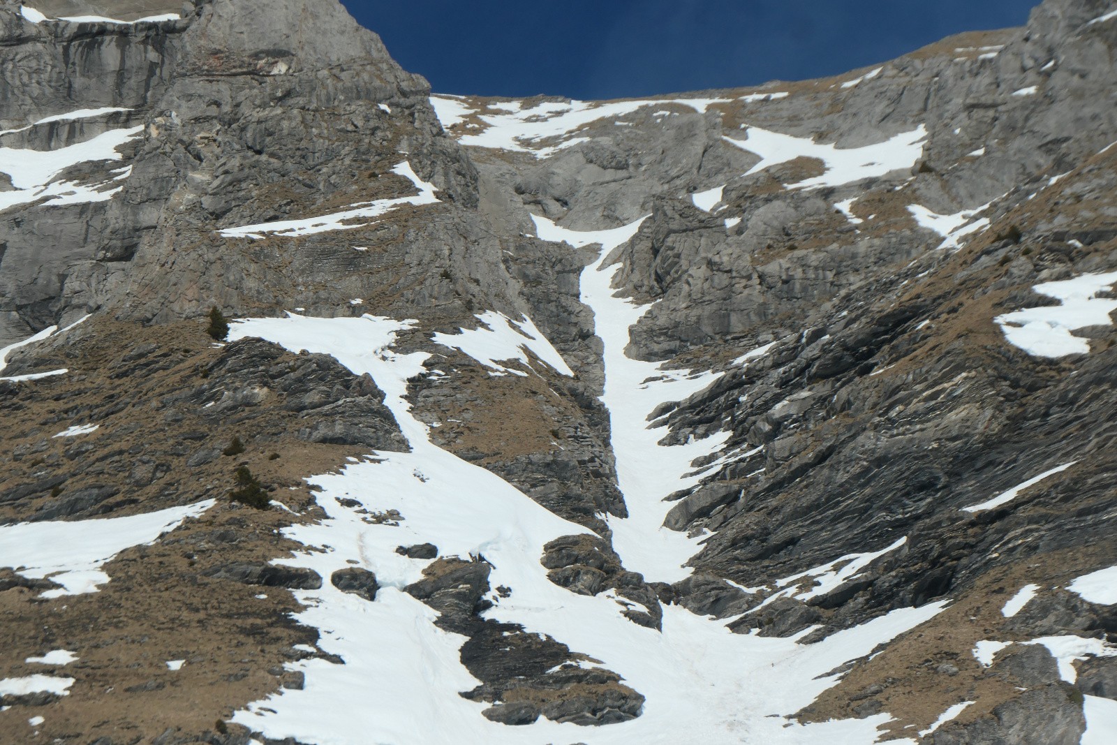 Le couloir skié ce jour 