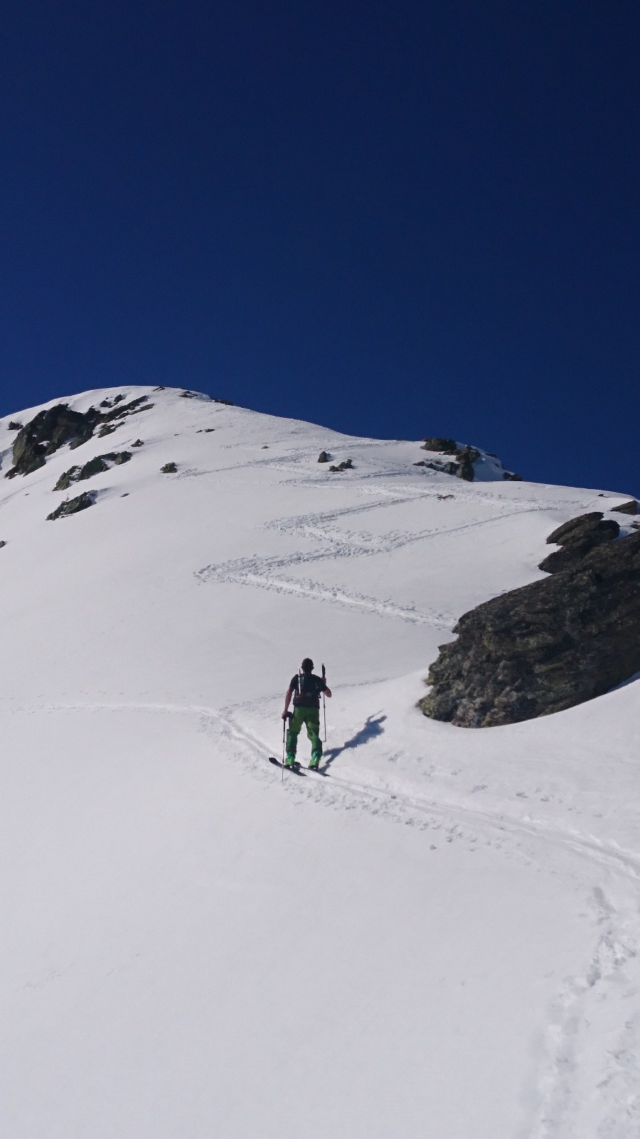 Arête pour atteindre la pointe du sciallet