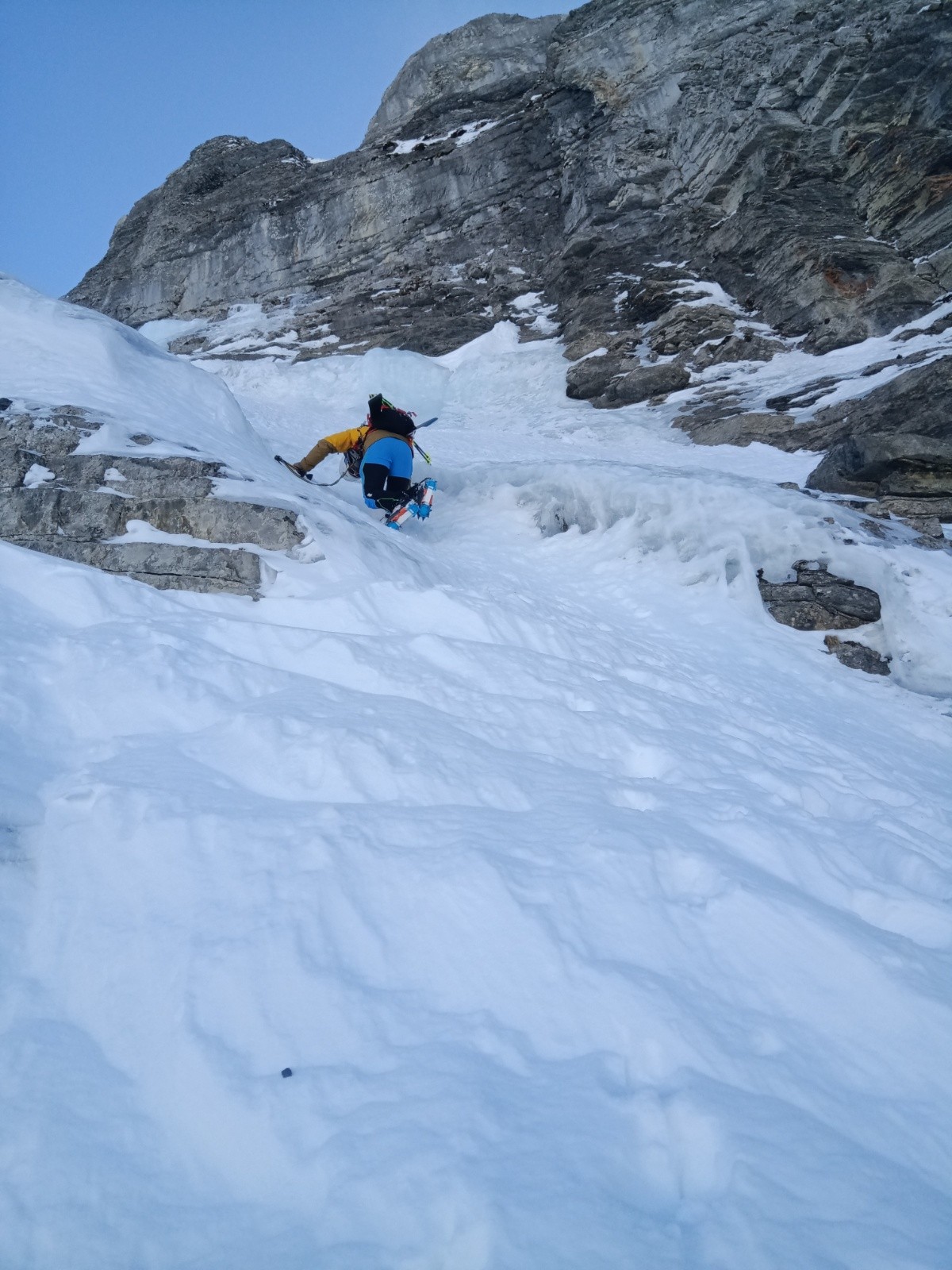 Emeric dans le ressaut du bas