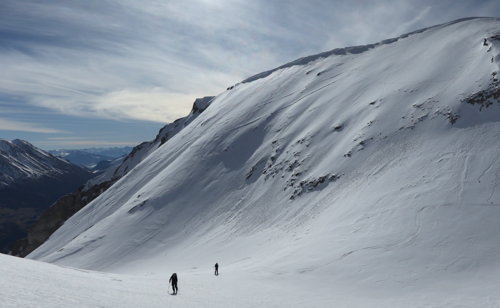 Montée vers l'arête Est de l'Aupet