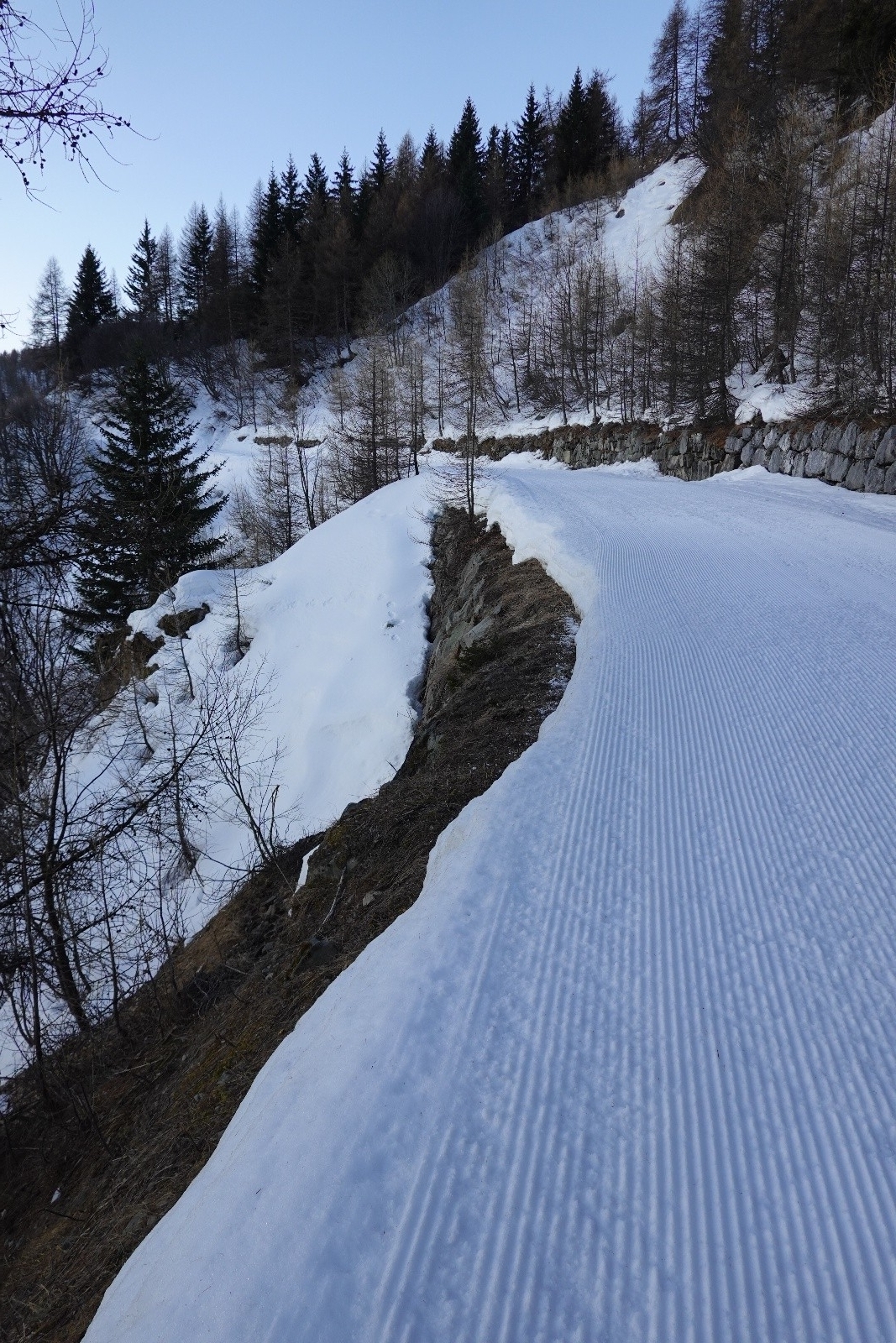 Epaisseur de neige à 1800m