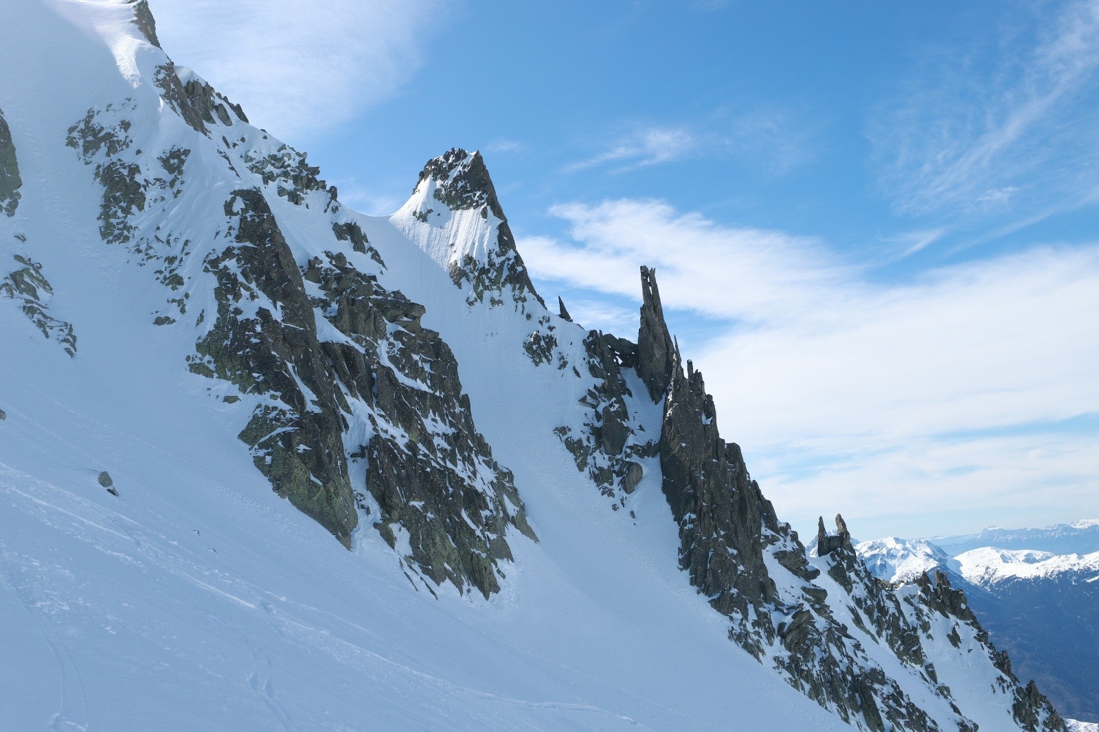 Jolie roche sculptée dans la NW du Rognolet 