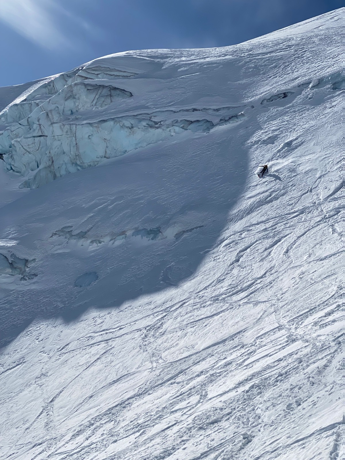 super photos en dessous des séracs 