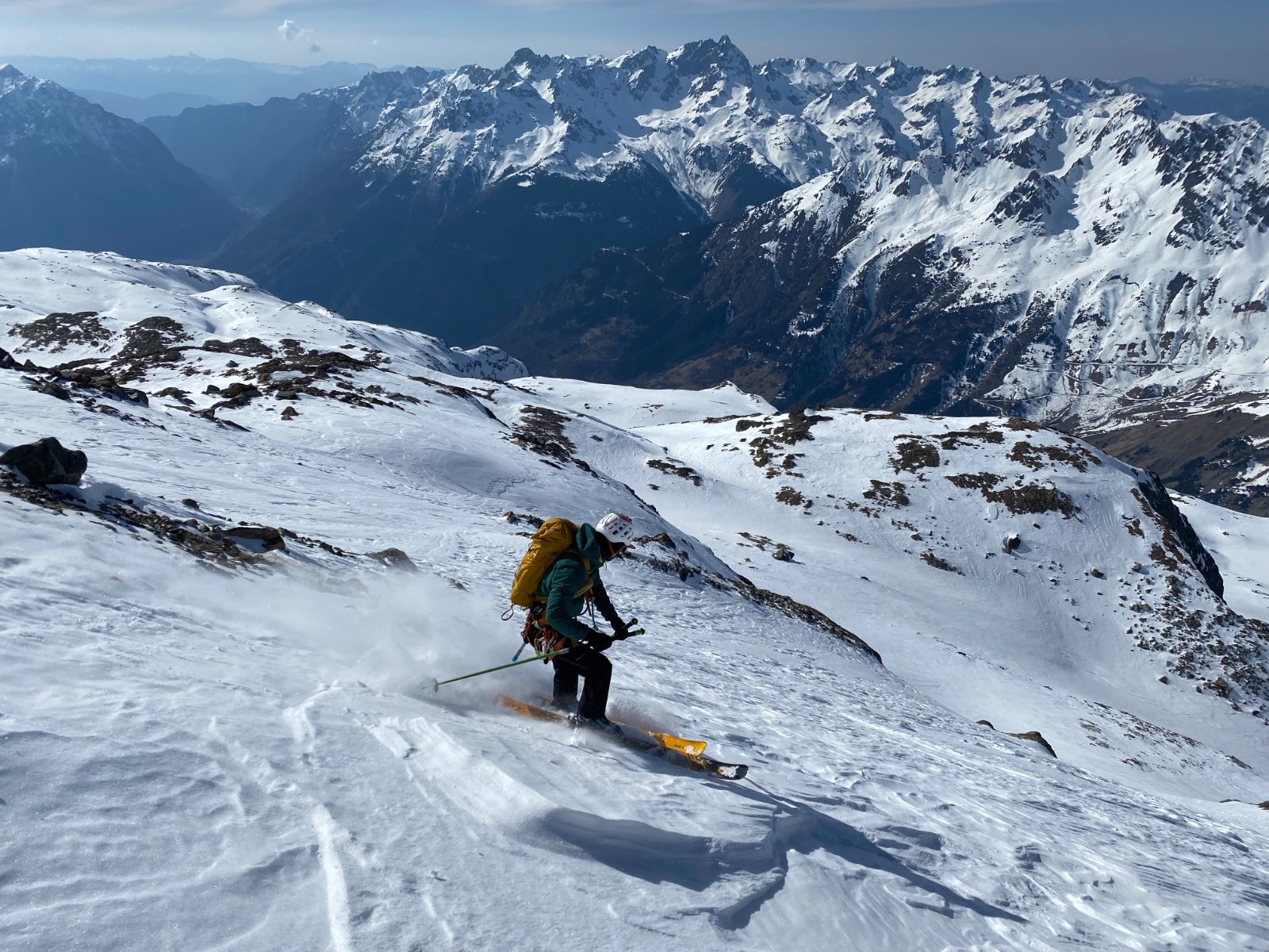 ski à vu pour rejoindre la station 