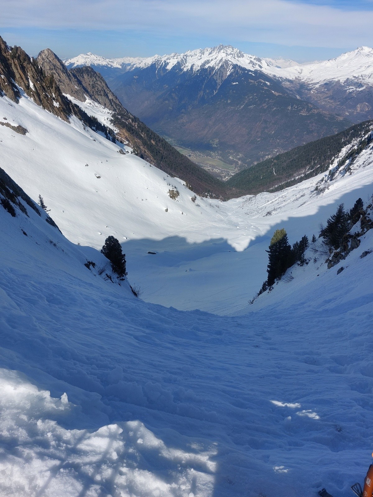 L'infâme descente côté nord du col du gollachon