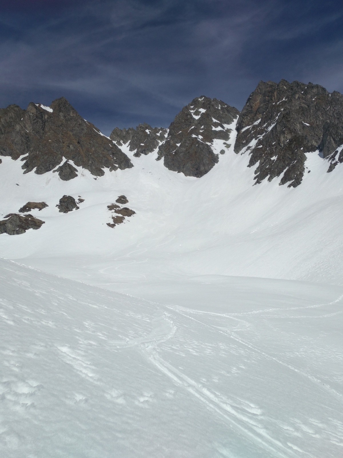 Couloirs sud et  sud ouest de la Bourbiere 