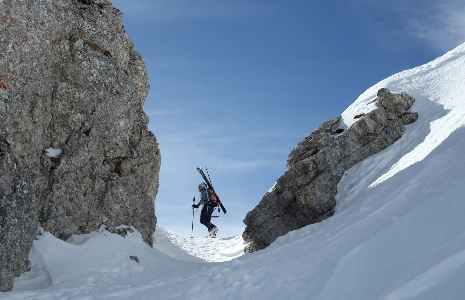                                Arrivée sur l'arête