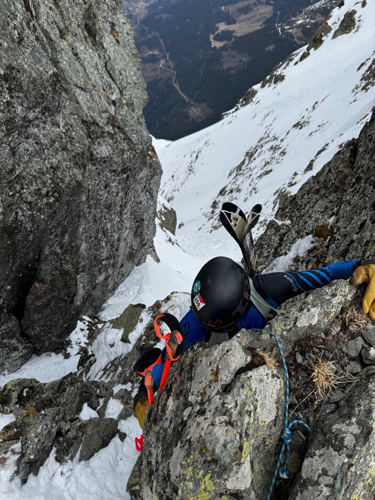 Descente brèche du Ferrouillet