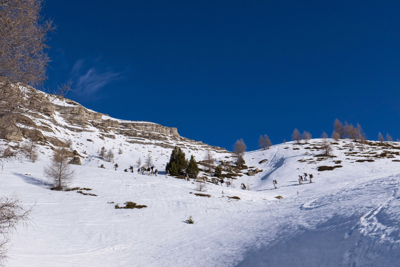 J3 montée au col de la Pisse, on n'est pas seuls!