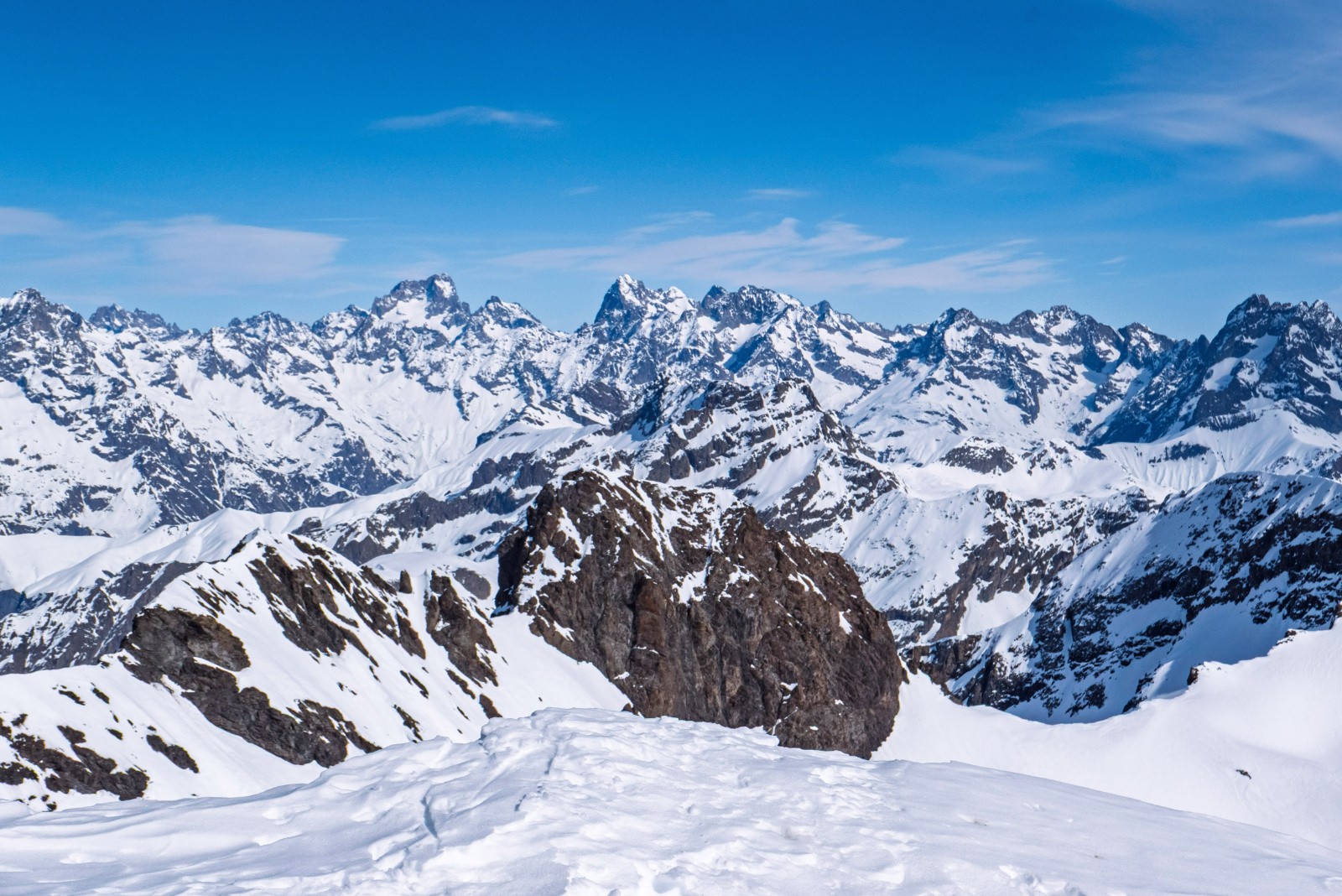 J3 Sommets des Ecrins depuis le Vieux Chaillol