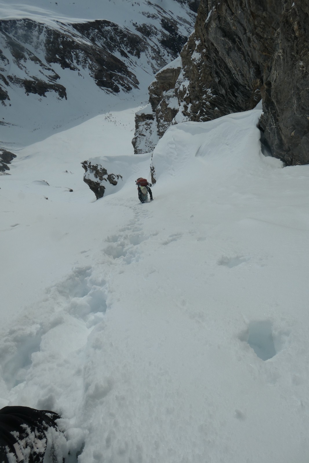 Dans le couloir d'accès 