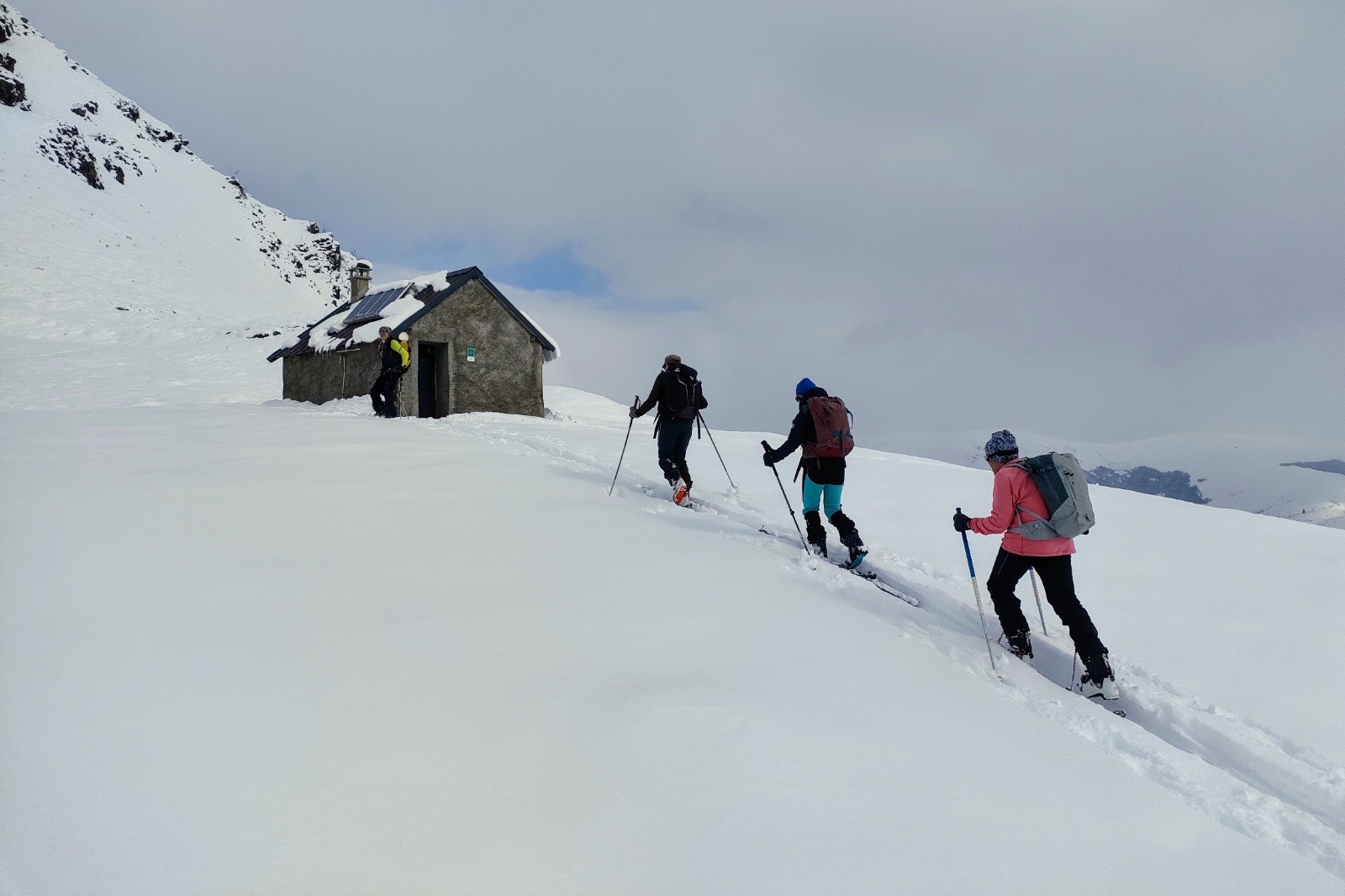 Arrivée à la cabane de berger intermédiaire&nbsp;&nbsp;