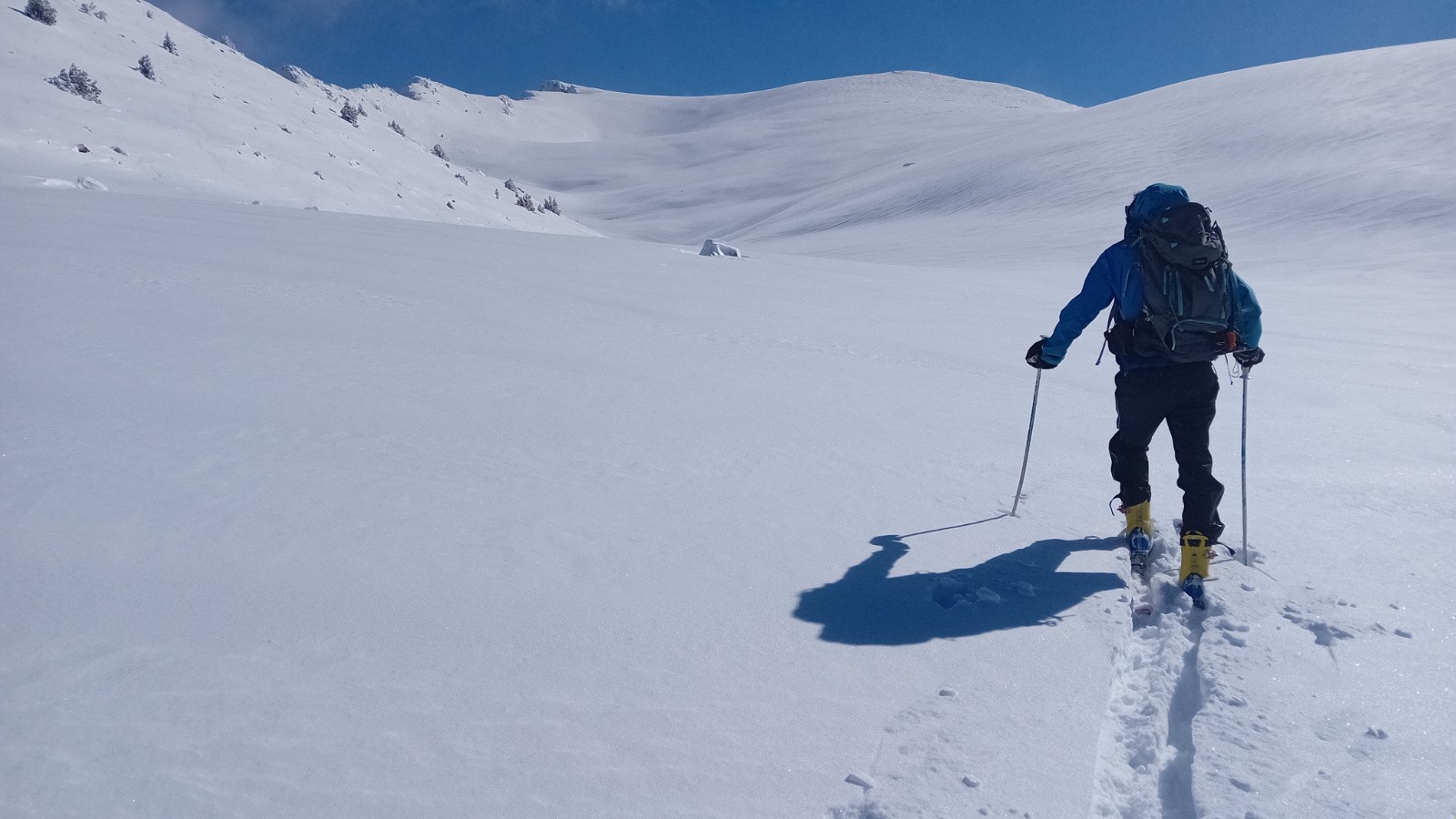 Pujant per la canal de la Pera