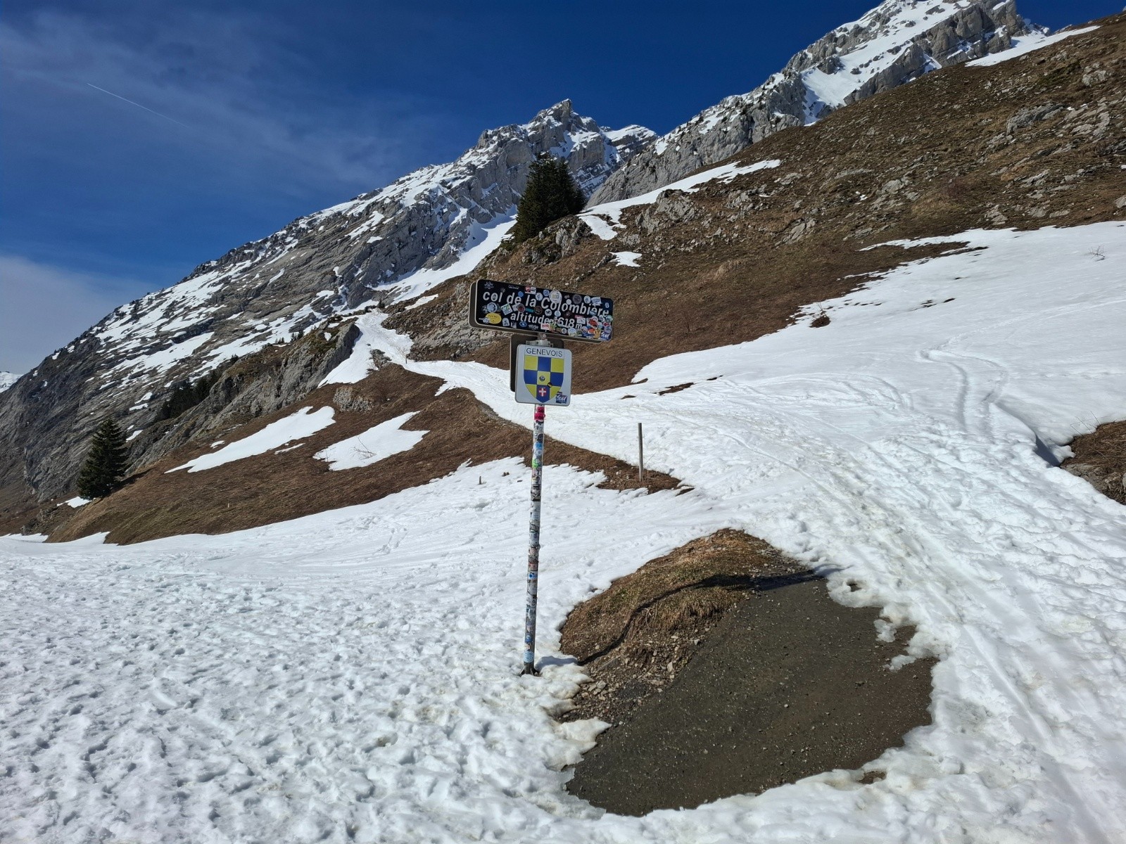 Retour via le col de la colombière&nbsp;