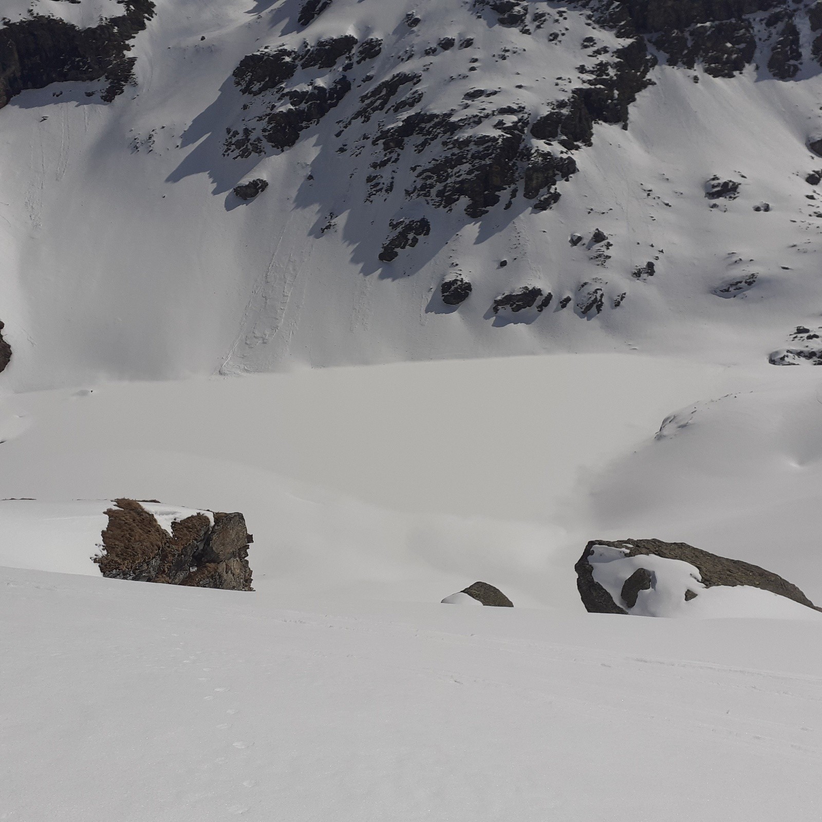 J2, descente du col de la Sassière vers le Lago di San Grato
