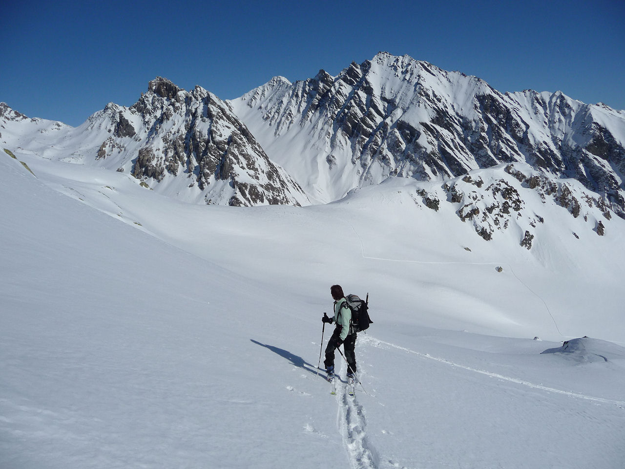 Paysage magnifique : Dans les pentes E de la Pointe de Cerdosse