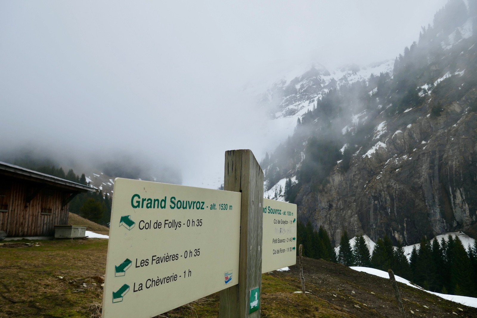 Retour Grand Souvroz et la piste.