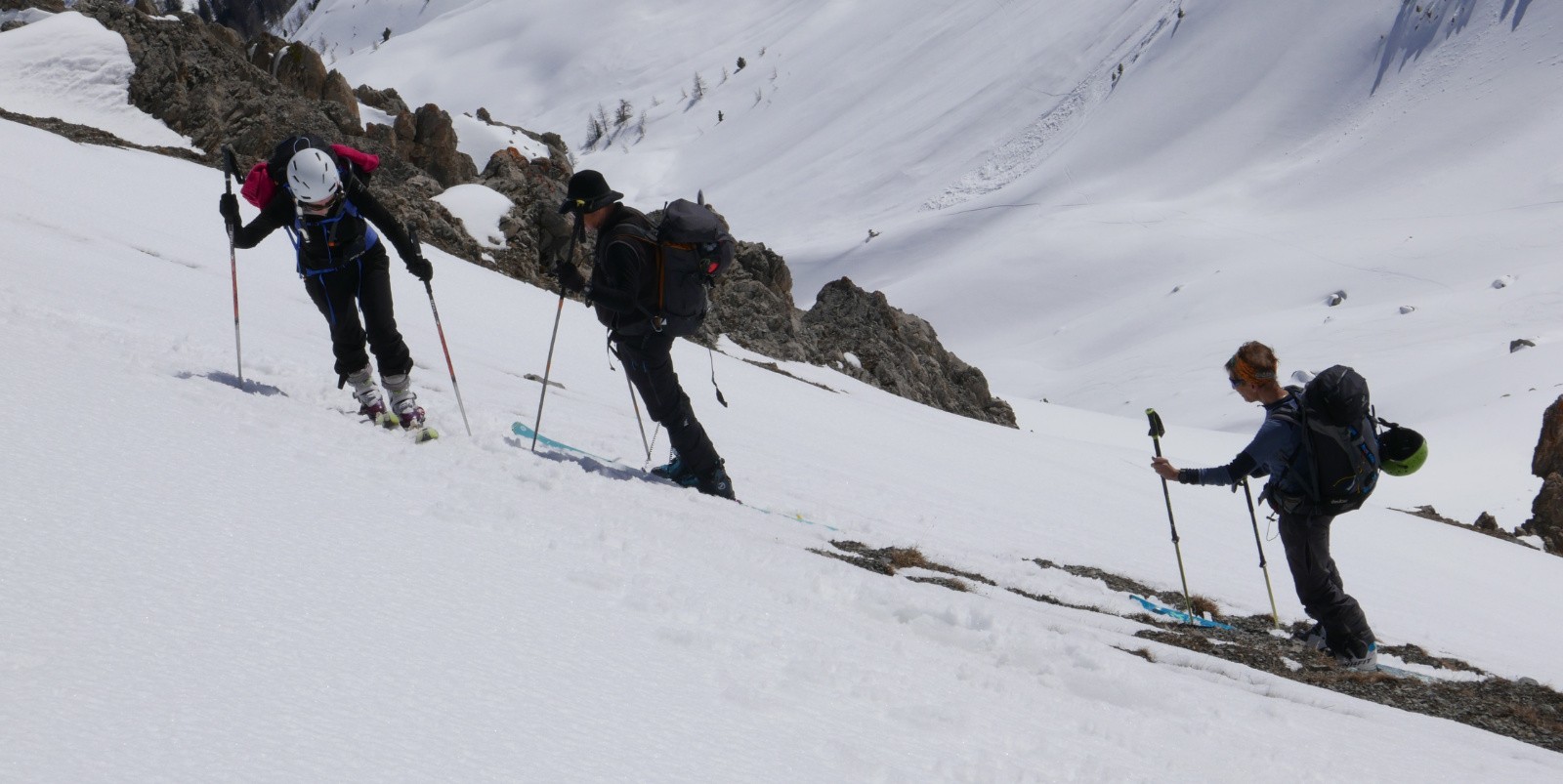 En arrivant au collu.