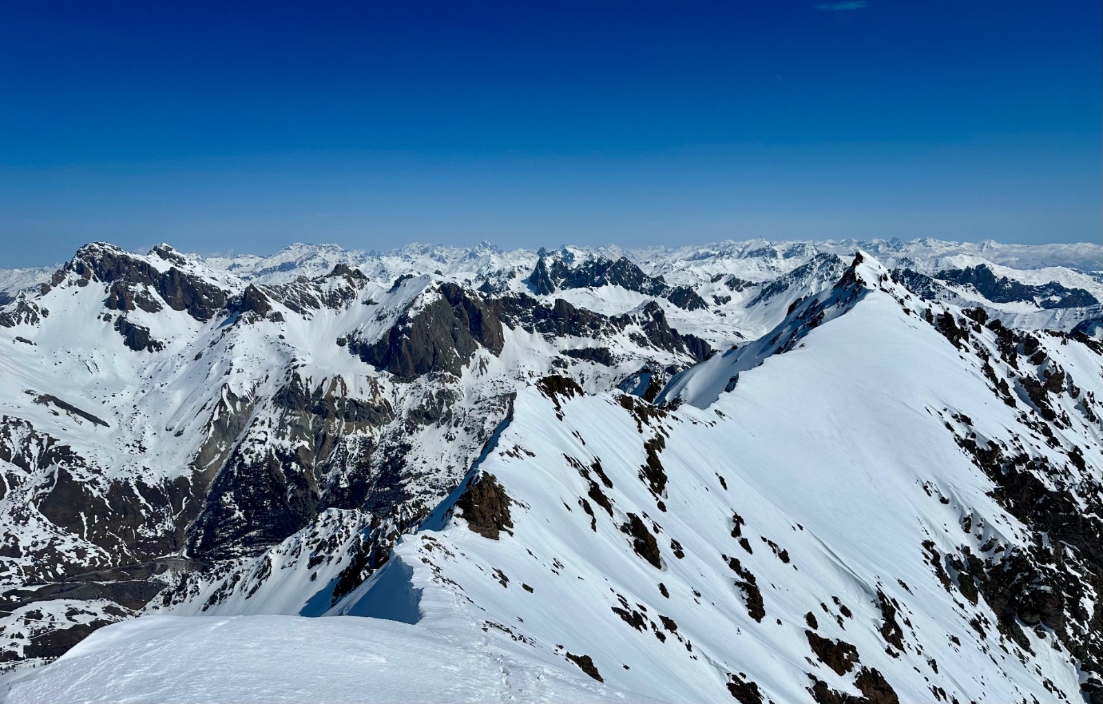 &nbsp;Vers le Pic E du Combeynot