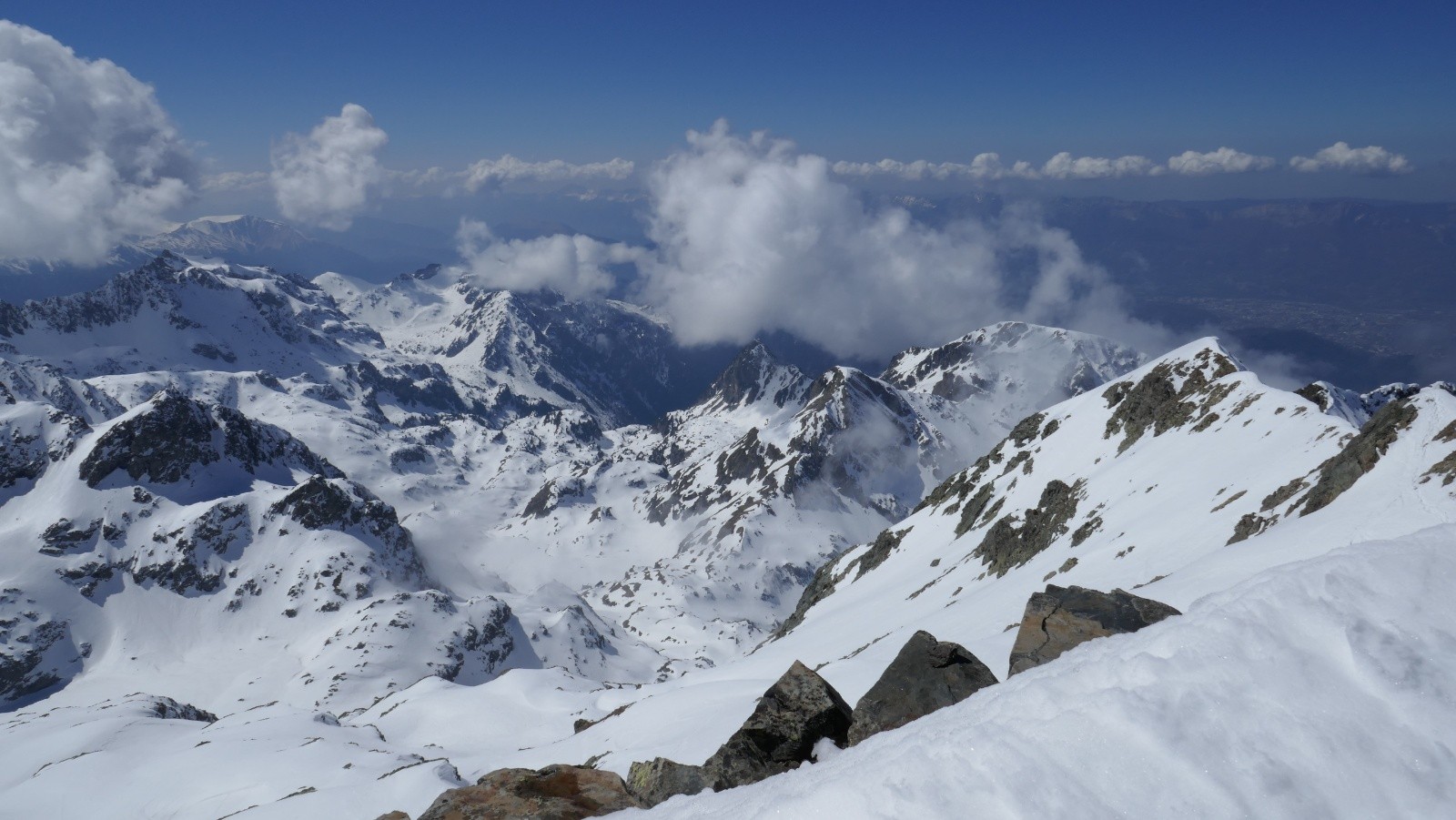 Vue vers le col du pra