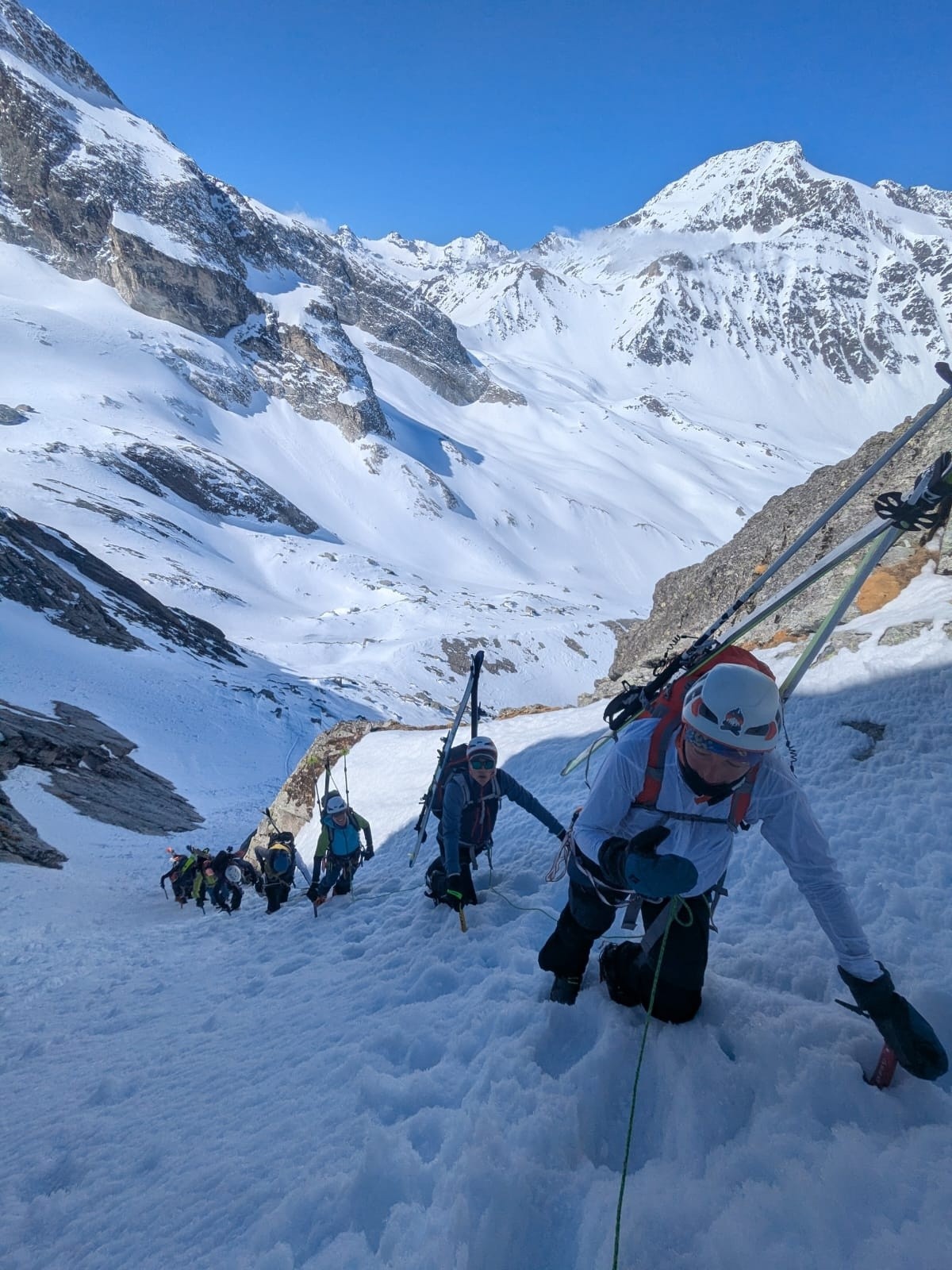 Montée dans la Brêche de la Croix de la Rue&nbsp;