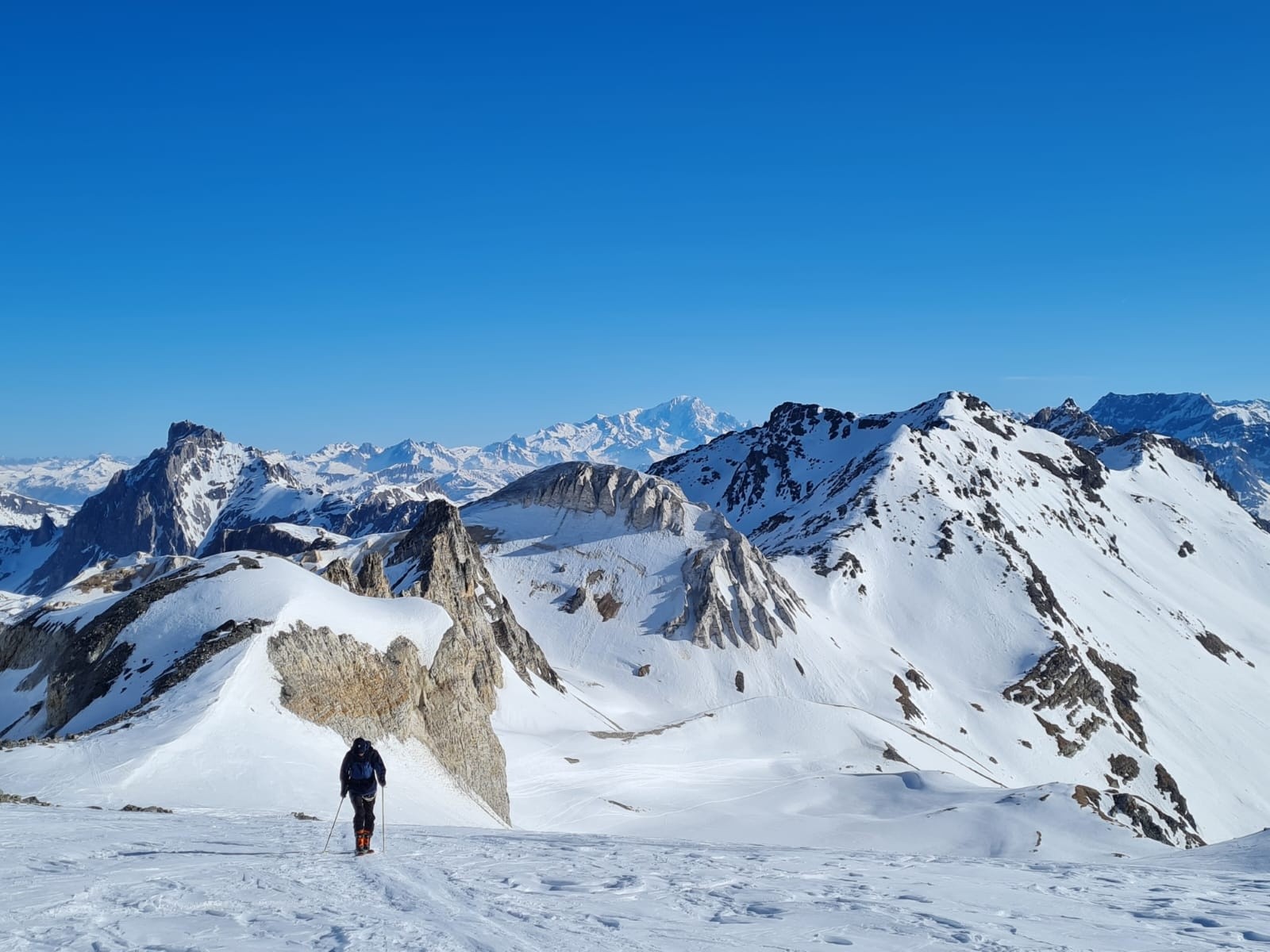 &nbsp;&nbsp;Glacier de Gébroulaz, vue vers le Nord