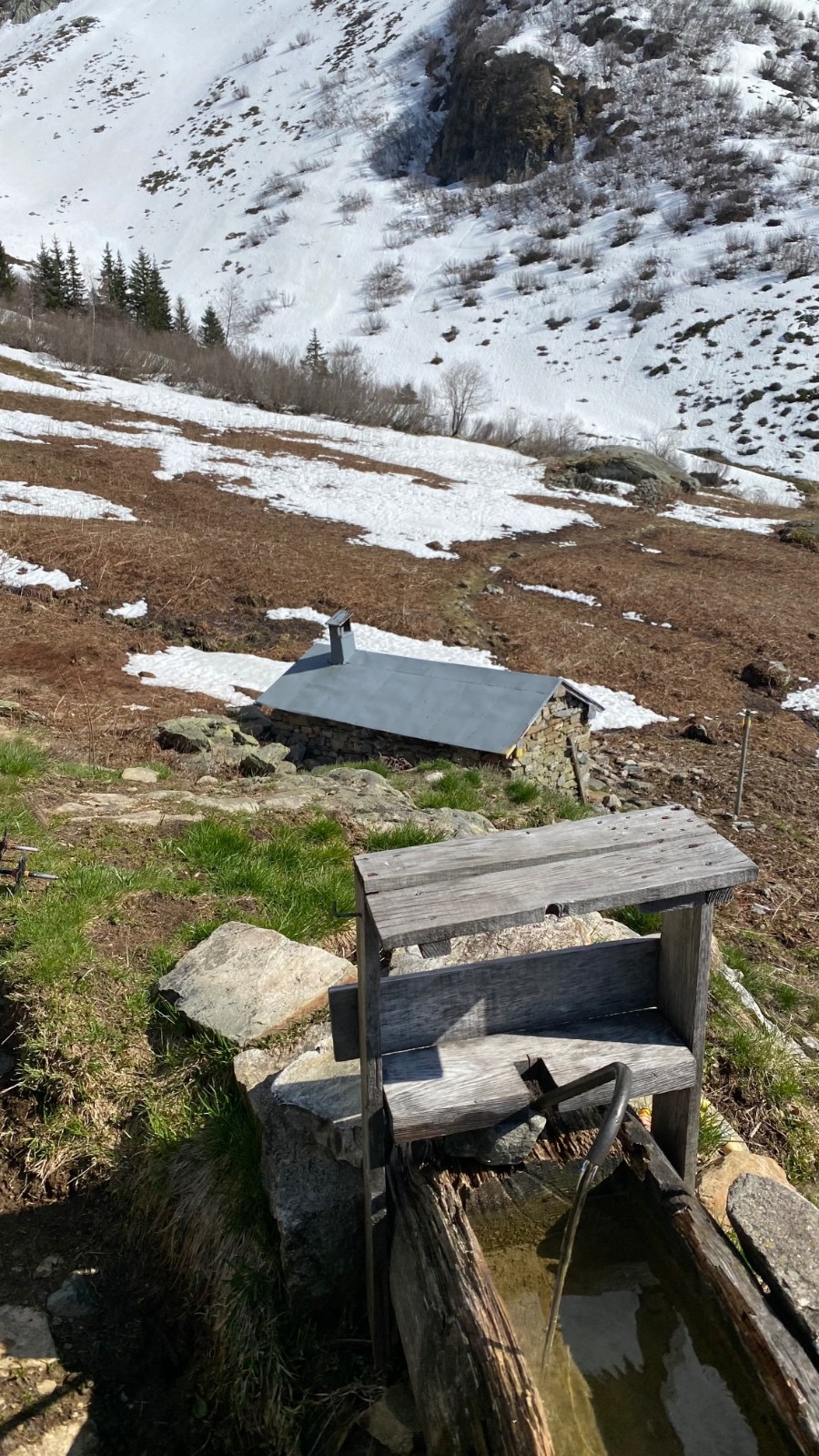 &nbsp;Début de la combe vue depuis la cabane (photo Marind)