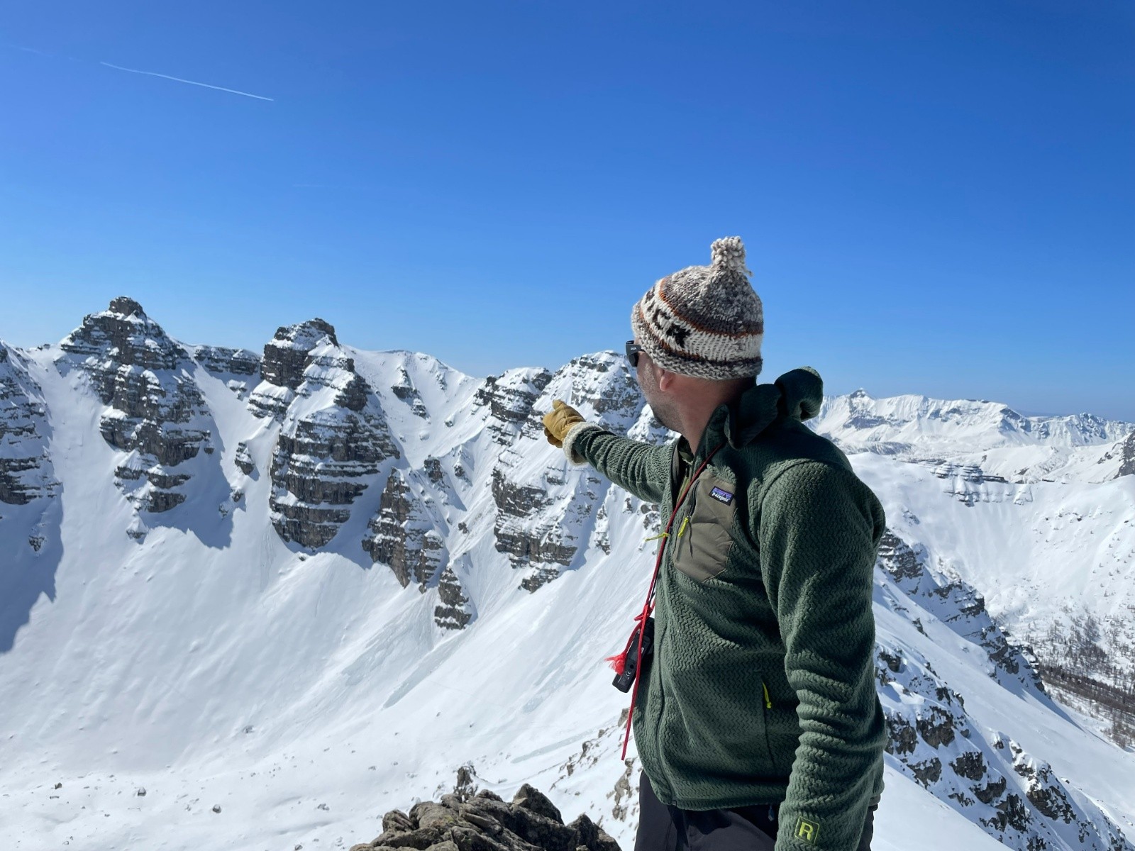avec en fond le couloir descendu pour rejoindre trou de l'Ane