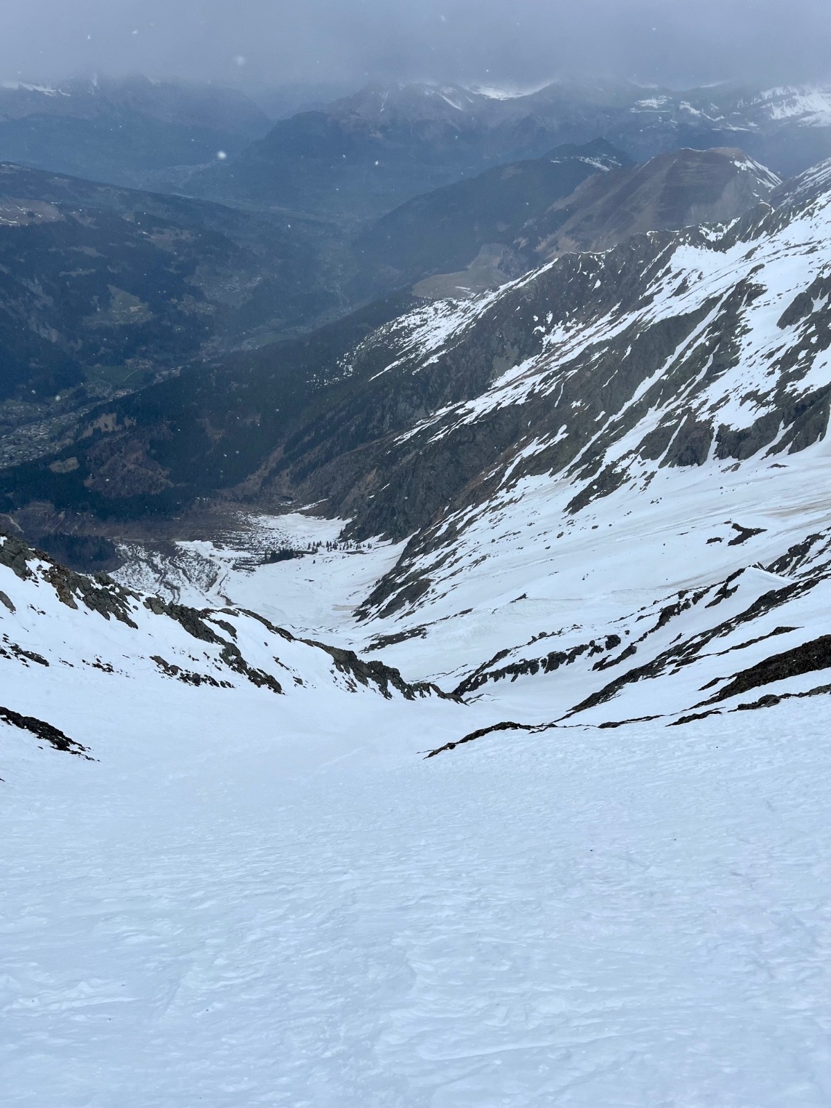 &nbsp;1ere descente sous la neige