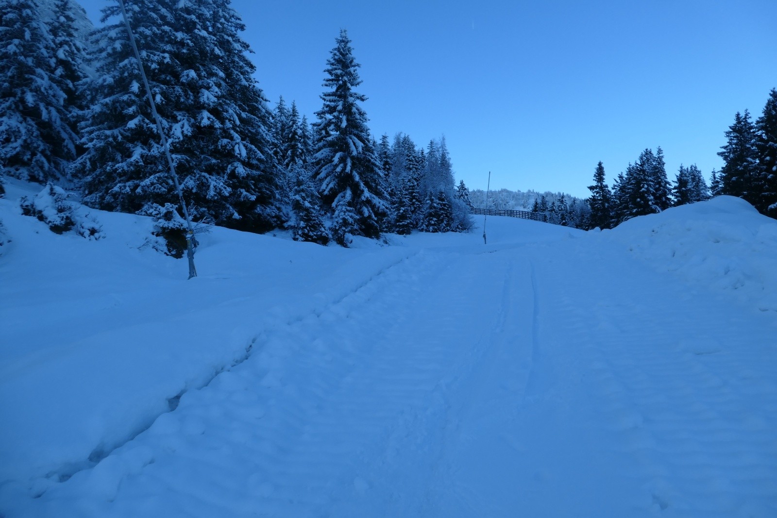 La trace des chenillettes&nbsp;