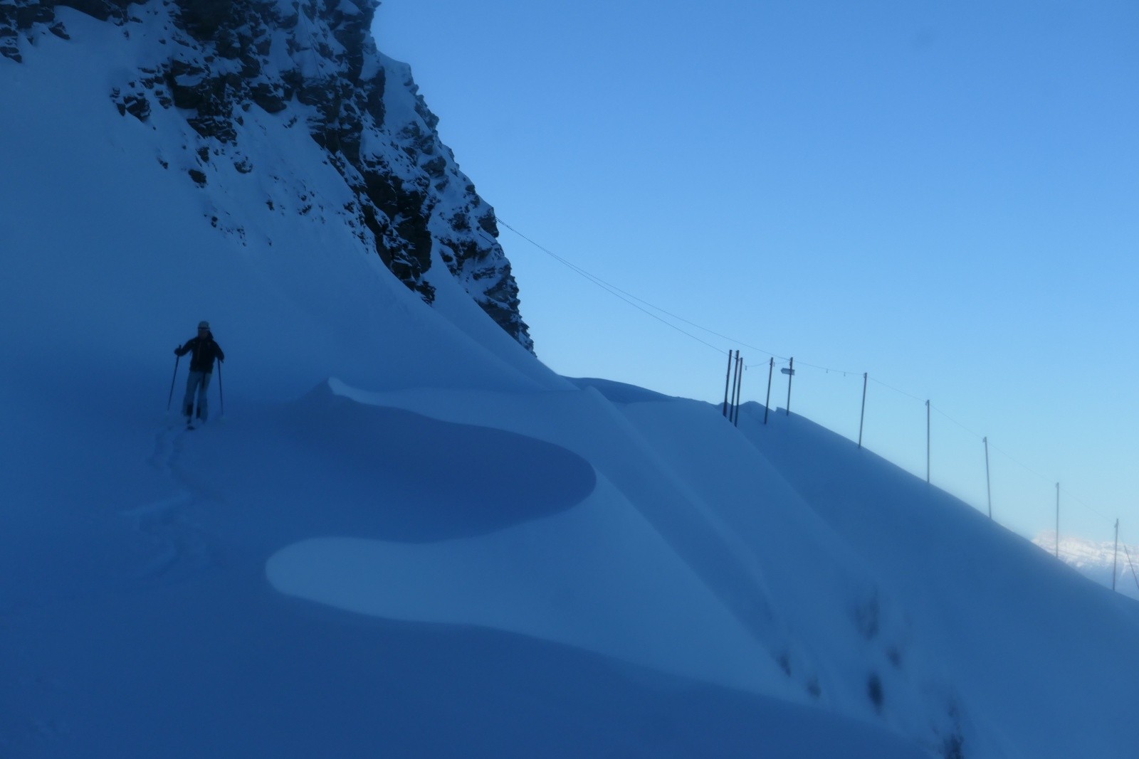 Quelques virgas neigeux