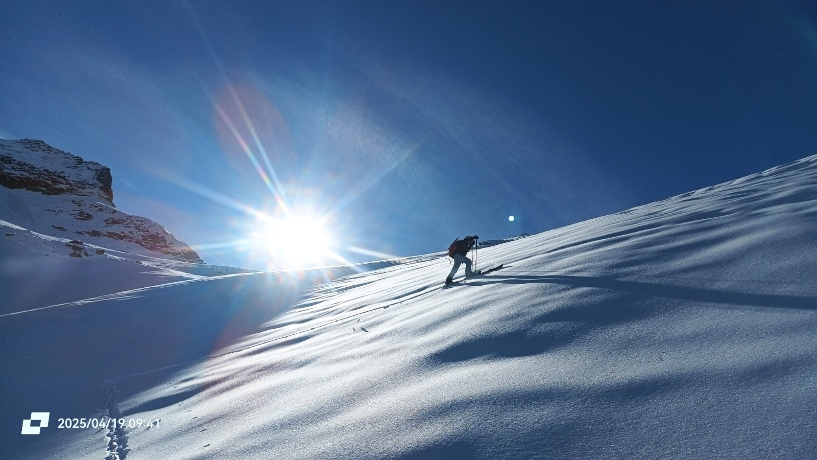 Photo carte postale à défaut de bon ski 