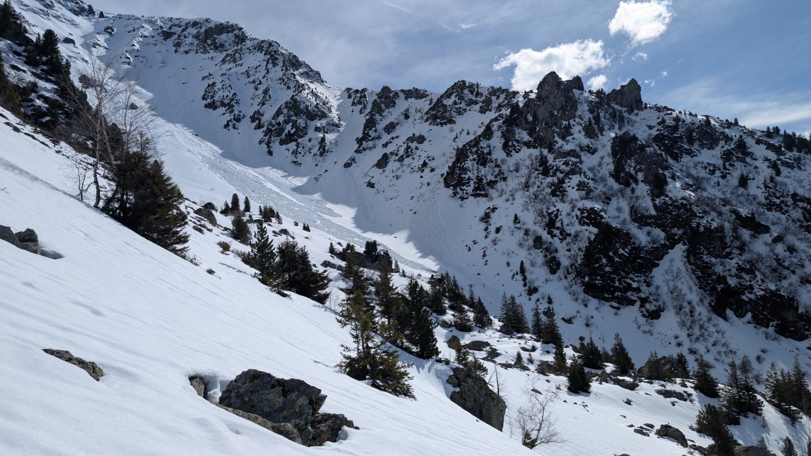 les coulées à la fin de la journée 