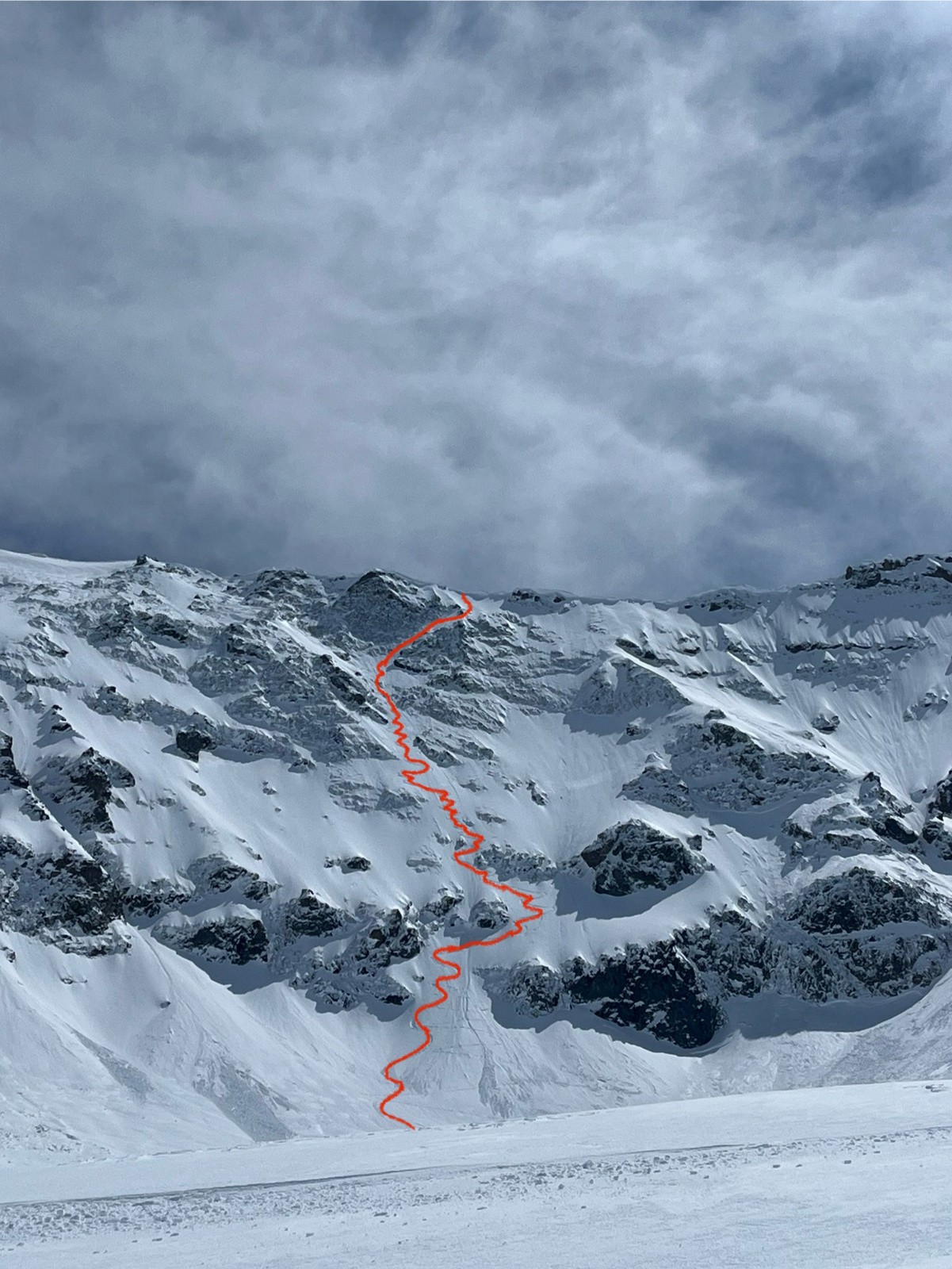 l'itinéraire de montée et descente