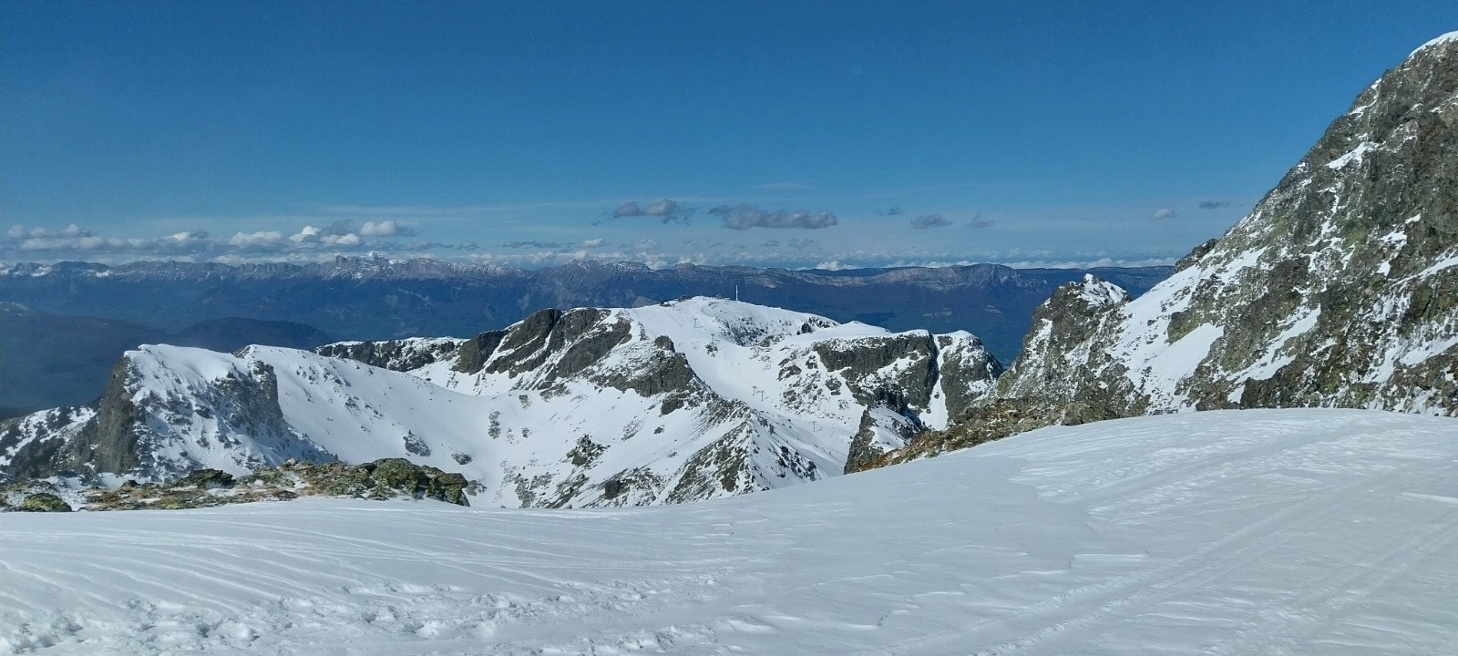 &nbsp;la croix depuis la combe des vans