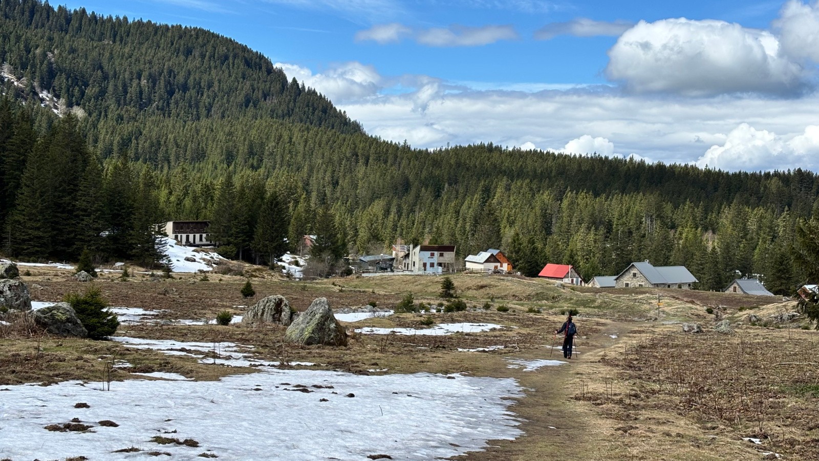 C'est le printemps à Poussolet, on essaie de ne pas écraser les crocus.