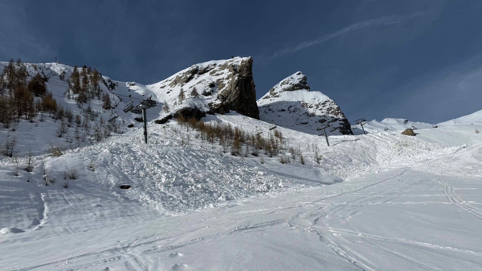 Le RD a été ravagée par les avalanches