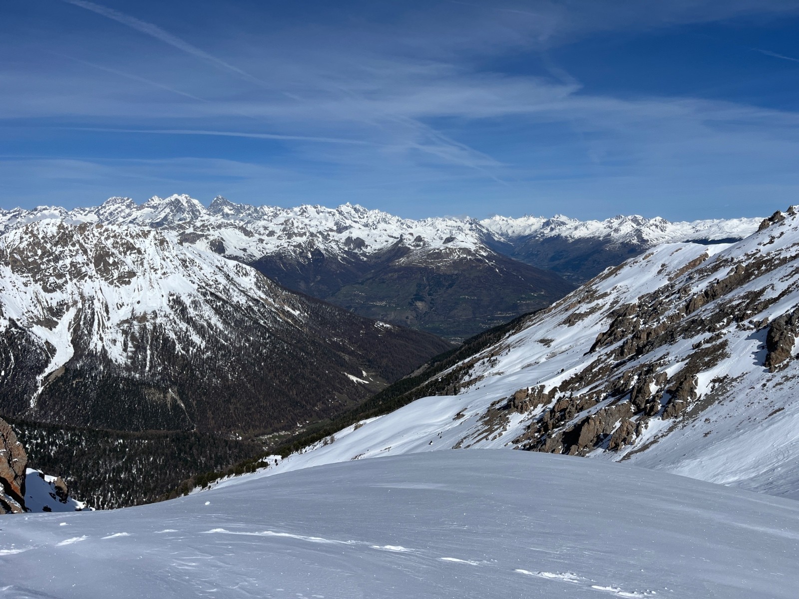 &nbsp;Vue sur les Ecrins