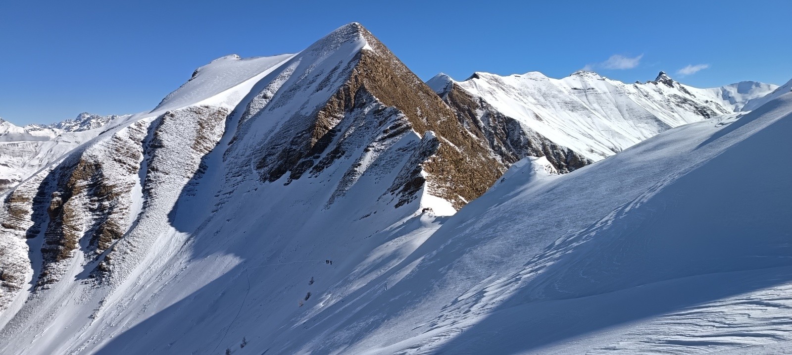 &nbsp;Mes 3 poursuivants dans le raide sous le col